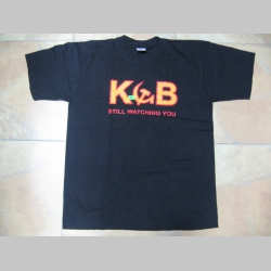 KGB  čierne pánske tričko 100%bavlna 